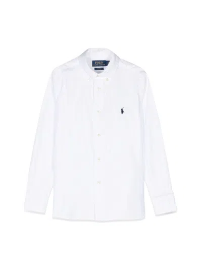 Polo Ralph Lauren White Cotton Sports Shirt