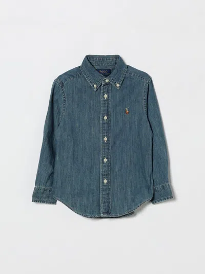 Polo Ralph Lauren Shirt Kids  In Blue