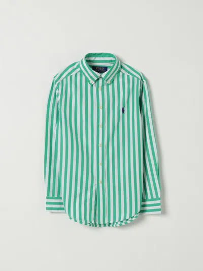POLO RALPH LAUREN SHIRT POLO RALPH LAUREN KIDS COLOR WHITE,G50915001