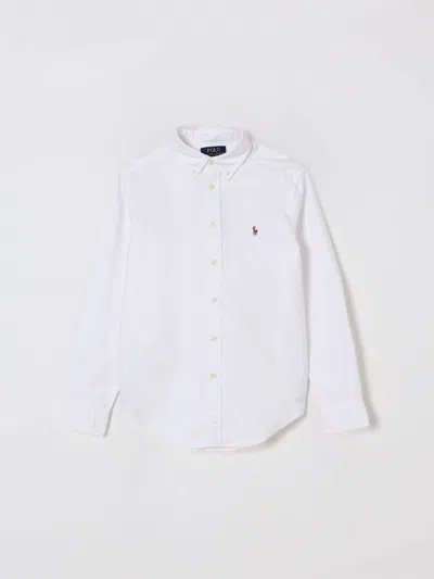 POLO RALPH LAUREN SHIRT POLO RALPH LAUREN KIDS COLOR WHITE,H20689001