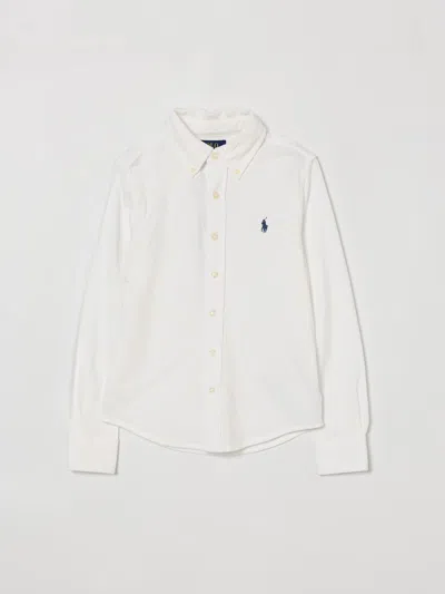 Polo Ralph Lauren Shirt Kids  In White