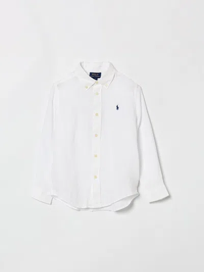 Polo Ralph Lauren Shirt Kids  In White