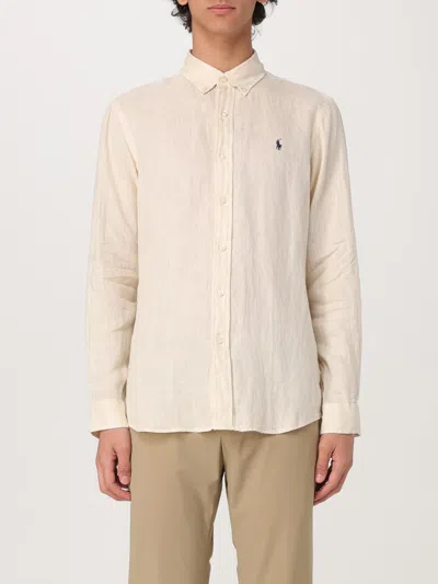 POLO RALPH LAUREN SHIRT POLO RALPH LAUREN MEN COLOR BEIGE,G49484022