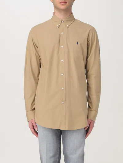 POLO RALPH LAUREN SHIRT POLO RALPH LAUREN MEN COLOR BEIGE,G70283022