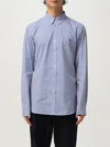 Polo Ralph Lauren Striped Stretch Cotton Shirt In Blue