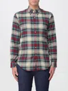 Polo Ralph Lauren Classic Plaid Button-up Shirt With Curved Hem In Multi