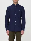 Polo Ralph Lauren Cotton Sport Shirt In Navy