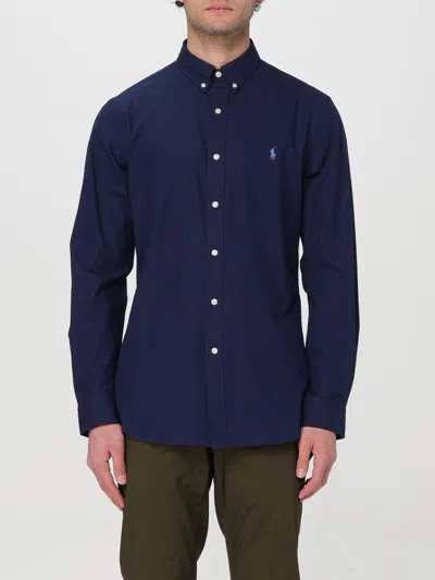 POLO RALPH LAUREN SHIRT POLO RALPH LAUREN MEN COLOR NAVY,F25698045