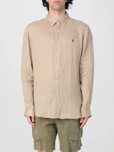 POLO RALPH LAUREN SHIRT POLO RALPH LAUREN MEN COLOR SAND,G49484054