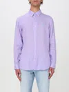Polo Ralph Lauren Linen Custom Fit Shirt In Violett