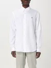 Polo Ralph Lauren Embroidered-logo Cotton Shirt In White