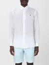 Polo Ralph Lauren Classic Fit Linen Shirt In Weiss