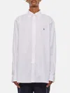 Polo Ralph Lauren Slim-fit Button-down Collar Logo-embroidered Cotton Oxford Shirt In Weiss