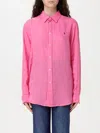 Polo Ralph Lauren Long Sleeve Shirt In Fuchsia