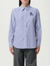 Polo Ralph Lauren Shirt  Woman Color Gnawed Blue In Blue