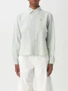 Polo Ralph Lauren Relaxed Fit Cotton Oxford Shirt Woman Shirt Light Green Size Xl Cotton In Natural