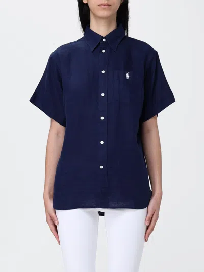 Polo Ralph Lauren Shirt  Woman Color Navy In Blue