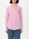 Polo Ralph Lauren Striped Shirt With Button-down Collar And Slim Fit In Weiss 1