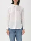 Polo Ralph Lauren Ls Brkn St-long Sleeve-button Front Shirt In White