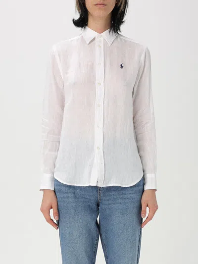 POLO RALPH LAUREN SHIRT POLO RALPH LAUREN WOMAN COLOR WHITE,G45870001