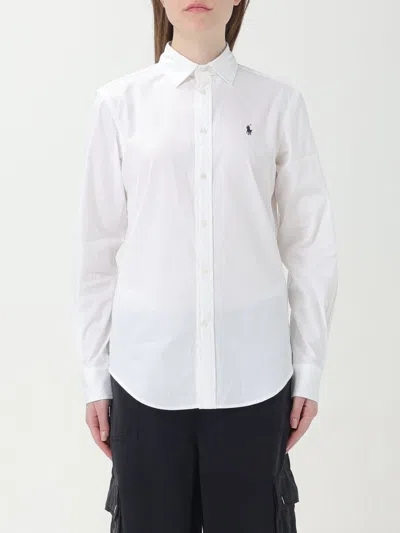 POLO RALPH LAUREN SHIRT POLO RALPH LAUREN WOMAN COLOR WHITE,f25669001