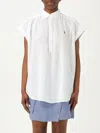 Polo Ralph Lauren Ss Lra St Short Sleeve Button Front Shirt In White