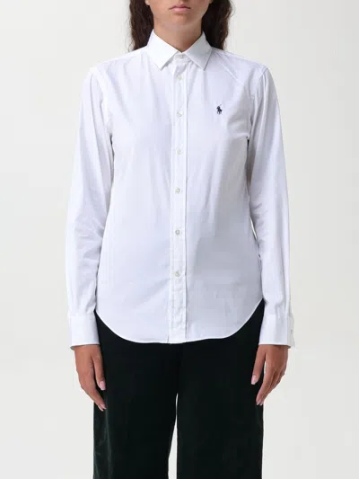 POLO RALPH LAUREN SHIRT POLO RALPH LAUREN WOMAN COLOR WHITE,F88301001