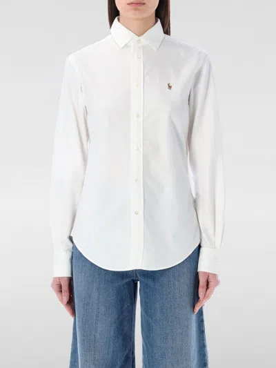 POLO RALPH LAUREN SHIRT POLO RALPH LAUREN WOMAN COLOR WHITE,G58349001