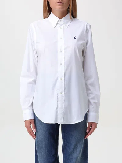 POLO RALPH LAUREN SHIRT POLO RALPH LAUREN WOMAN COLOR WHITE,F85054001