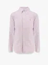 Polo Ralph Lauren Striped Cotton Shirt In Purple