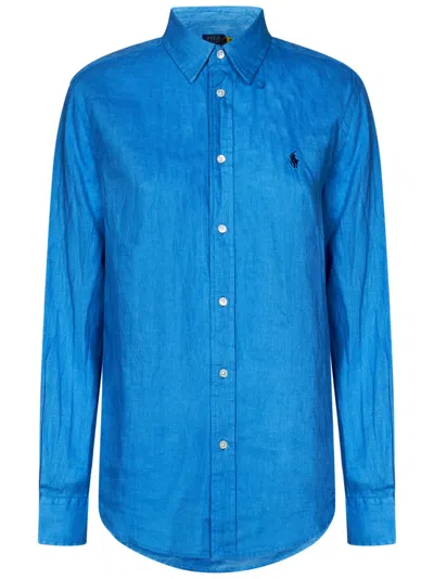 Polo Ralph Lauren Shirt In Riviera Blue