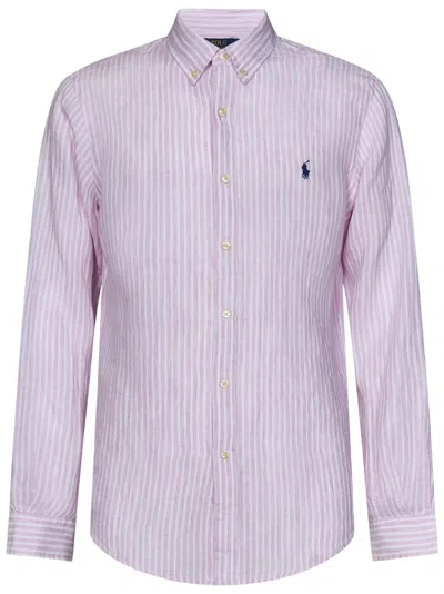 Polo Ralph Lauren Shirt Shirt In Pink/white