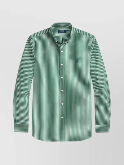 POLO RALPH LAUREN SHIRT STRIPED PATTERN COLLAR BUTTON-DOWN