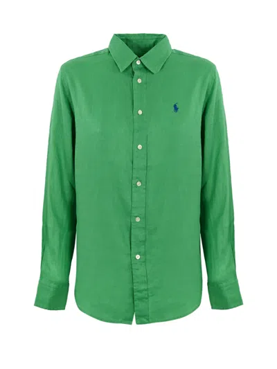 Polo Ralph Lauren Shirt In Vineyard Green