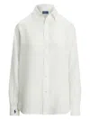 Polo Ralph Lauren Oversize Fit Linen Shirt In White