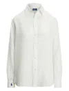 Polo Ralph Lauren Oversize Fit Linen Shirt In White