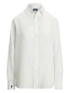 Polo Ralph Lauren Oversize Fit Linen Shirt In White