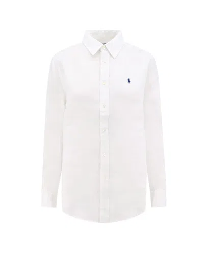Polo Ralph Lauren Classic Linen Shirt In White