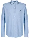 Polo Ralph Lauren Polo Pony-embroidered Cotton Shirt In Blue
