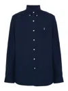 Polo Ralph Lauren Core Replen Stretch Cotton Shirt In Azul