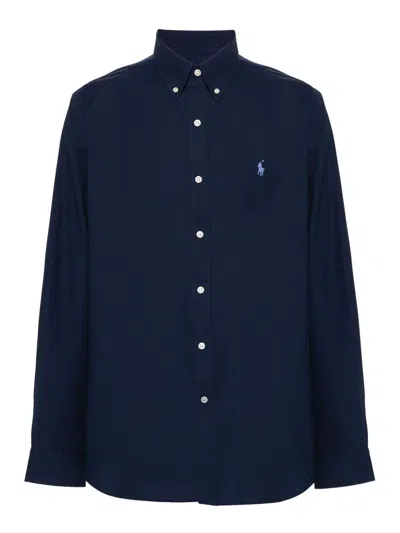 Polo Ralph Lauren Camicia Oxford Slim-fit In Blue