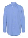 Polo Ralph Lauren Classic Fit Garment Dyed Oxford Shirt Bastille Blue In Azul