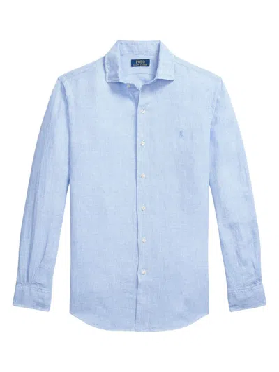 Polo Ralph Lauren Sport Shirt Long Sleeve Clothing In Blue