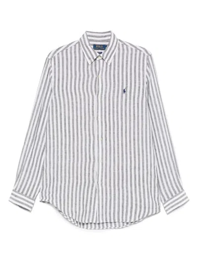 Polo Ralph Lauren Shirt With Logo In Gray