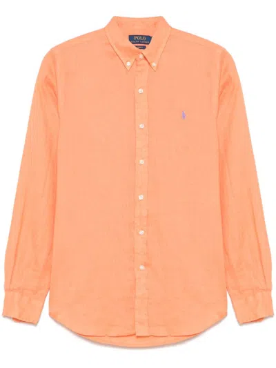 Polo Ralph Lauren Shirt With Logo In Orange