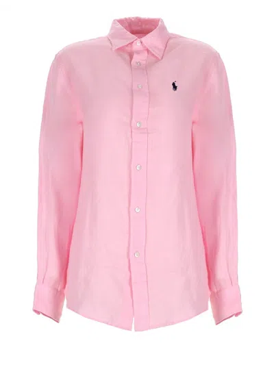 Polo Ralph Lauren Shirt With Logo In Pink