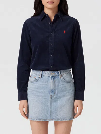 Polo Ralph Lauren Shirt Woman Color Navy In Blue