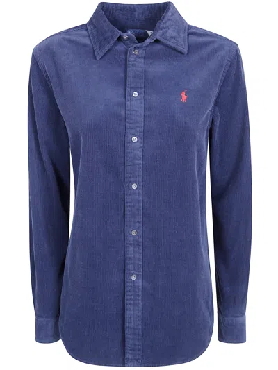 Polo Ralph Lauren Woven Sport Shirt In Blue
