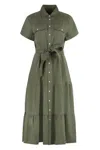 Polo Ralph Lauren Shirtdress In Green