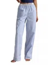 Polo Ralph Lauren Shirting Stripes Striped Cotton Pants In White Cloud Hydrangea In Multi